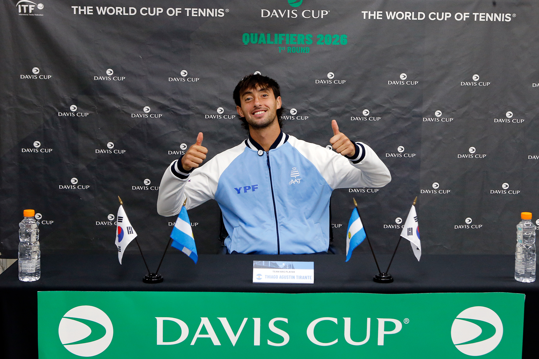 티란테 인터뷰 “지구 건너편 팬들의 에너지가 느껴졌다.” [한국 0-1 아르헨티나, 데이비스컵 1차 최종 본선진출전]