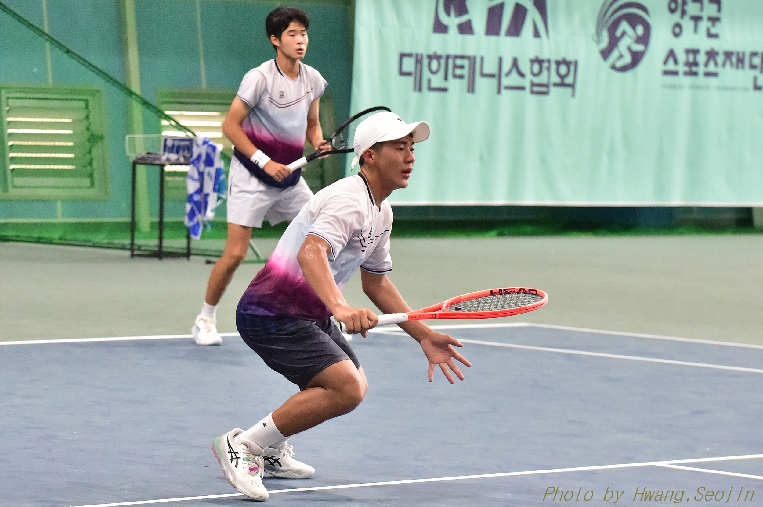 [제52회 대통령기전국남여테니스대회] 남자 중등부 경기장면 