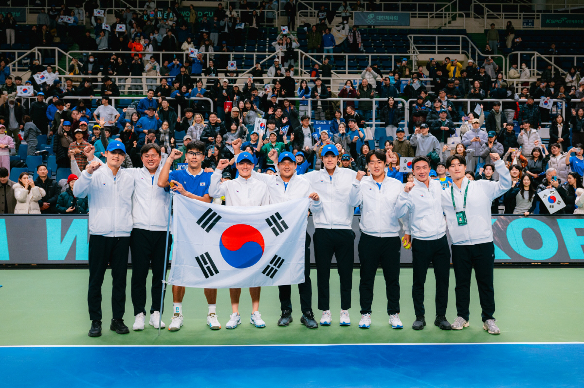 사상 최초 데이비스컵 8강, 12년 만의 AG 금메달...한국 남자 테니스, 두 마리 토끼 다 잡을까