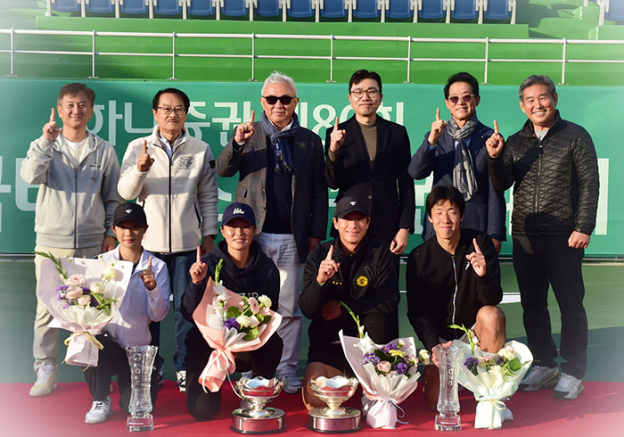 [하나증권 제80회 한국테니스선수권] 남여 단식 시상식 2 